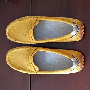 Rothy's Yellow Driver Loafers Size 6.5